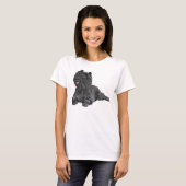 ブラック・ケアン・テリア Tシャツ (正面フル)