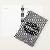 ブラック・ケミカル・エンジニア文字 プランナー手帳 (ディスプレー)