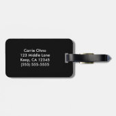 ブラック ケープ カーム アンド キャリー オン ラゲッジ タグ (裏面横)