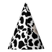 ブラック・コウ・プリントファースト・バースデー・パーティー・ハット パーティーハット (裏面)