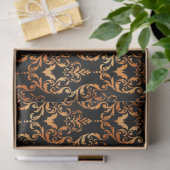 ブラック&コッパー・ハロウィンシリーズデザイン8 薄葉紙 (ギフト)