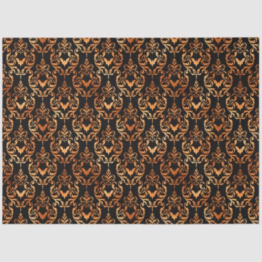 ブラック&コッパー・ハロウィンシリーズデザイン8 薄葉紙 (正面)