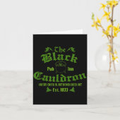 ブラック・コールドロン・イン カード (黄色い花)
