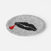 ブラック・ゴシック・バンパイアキスヴァンプ7" ペーパープレート (アングル)