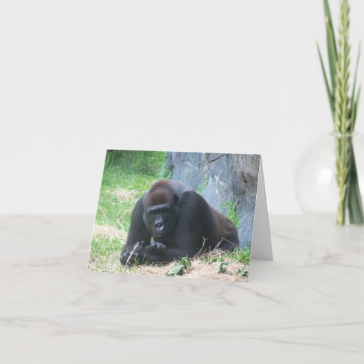 ブラック・ゴリラで今日の調子はどうだ？ ノートカード (正面)