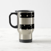 ブラック·ゴルフ·ボールパーソナライズされたの名前を付ける トラベルマグ (左)