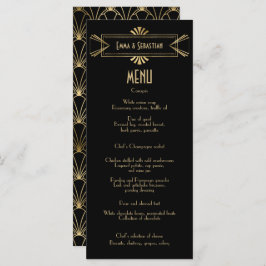 ブラック&ゴールダーツデコファムパタ結婚ーン メニュー