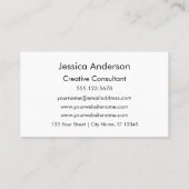 ブラック&ゴールデンストライプズの名刺 名刺 (裏面)