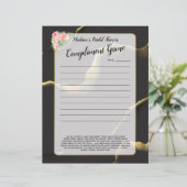 ブラック&ゴールデン💡モダン抽象芸術インキー油 (スタンド正面)