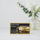 ブラック&ゴールデン車の名刺 名刺 (スタンド正面)