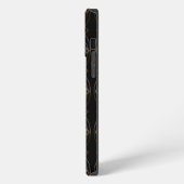 ブラック+ゴールドのデコ iPhoneケース (左側面)