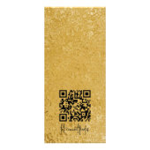 ブラック＆ゴールドの圧力洗浄価格リスト ラックカード (裏面)