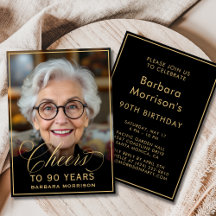 ブラック＆ゴールドの誕生日「90年の軌跡に乾杯」写真