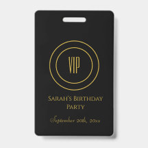 ブラック＆ゴールドの chic な誕生日パーティー VIP アクセス