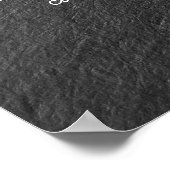 ブラック＆ゴールドのOMシンボル ヨガ メディテーション インストラクター ポスター (角)