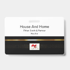 ブラック&ゴールド不動産マーケティング紹介 バッジ