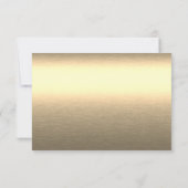 ブラック&ゴールド博士号卒業御礼カード サンキューカード (裏面)