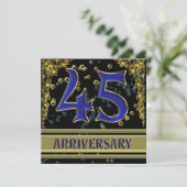 ブラック＆ゴールド45周年パーティー 招待状 (スタンド正面)