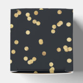 ブラック ゴールド イエロー グリッター パーティー フェイバーボックス (上部)