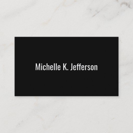 ブラック | ゴールド ウィーブ 名刺 (正面)