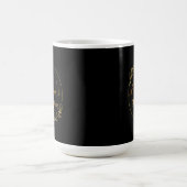 ブラック＆ゴールド オーダーメイド コーヒーマグカップ (中央)