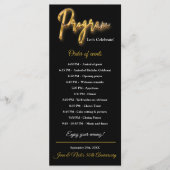 ブラック＆ゴールド プログラム 3D ゴールド テクスチャ ミニマル デザイン (正面)