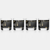 ブラック＆ゴールド ポーカーナイト ウイスキーグラス (裏面)