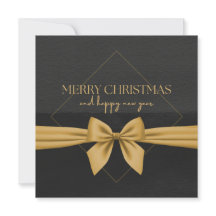 ブラック＆ゴールド メリークリスマス＆ハッピーニューイヤー