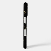 ブラック&ゴールド モダン セレスチャル ムーン スターズ Case-Mate iPhoneケース (裏面 / 右)