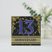 ブラック&ゴールド 13周年パーティー 招待状 (スタンド正面)