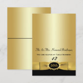 ブラック ゴールド 50周年 折りたたみ プレイース カード (正面/裏面)