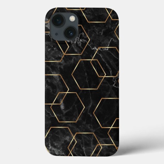 ブラック＆ゴールド Case-Mate iPhoneケース iPhone 13ケース (裏面)