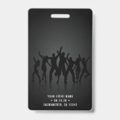 ブラック＆ゴールドVIPオールアクセスコンサート バッジ (裏面)