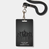 ブラック＆ゴールドVIPオールアクセスコンサート バッジ (裏面（ネックストラップ付）)