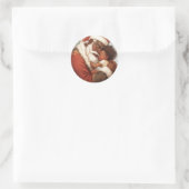 ブラック・サンタの優しい喜び ラウンドシール (バッグ)