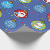 ブラック·サンタ·アンド·フレンズ ラッピングペーパー (角)