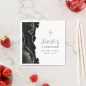 ブラック・シルバーが最初の聖餐式を上げる スタンダードカクテルナプキン (インサイチュ)