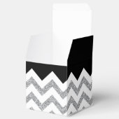 ブラック&シルバーのグリッター結婚は、シボロンのミスター&ミセス フェイバーボックス (オープン)