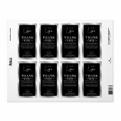 ブラック&シルバーのロゴビジネスのご注文ありがとうございます ラベル (フルシート)