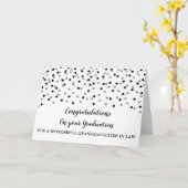 ブラック・シルバーの孫娘の法科卒業 カード (黄色い花)