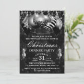 ブラック＆シルバーの宝玉クリスマスパーティー 招待状 (スタンド正面)