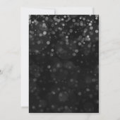 ブラック＆シルバーの宝玉クリスマスパーティ 招待状 (裏面)