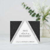 ブラック&シルバーグリッターの花嫁頼家 案内ポストカード (スタンド正面)