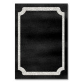 ブラック&シルバーグリッターイベント テーブルナンバー (裏面)