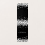 ブラック&シルバーグリッター2ネックレスディスプレイカード (外部フラット)