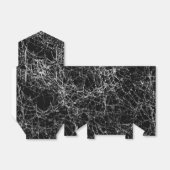 ブラック&シルバースパイダーウェブズシックハローウィンパーティ フェイバーボックス (折り畳みなし)