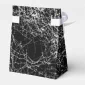ブラック&シルバースパイダーウェブズシックハローウィンパーティ フェイバーボックス (裏面サイド)