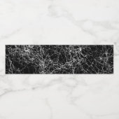 ブラック&シルバースパイダーウェブズシックハローウィンパーティ ペットボトルラベル (シングルラベル)