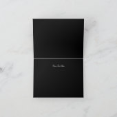 ブラック&シルバースパークルボウサンキューカード サンキューカード (内部)