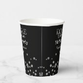ブラック&シルバーダブルお祝いバースデーパーティー 紙コップ (右)